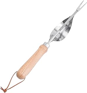 ガーデン除草ツール - 手動草取り器 木製ハンドル付き,Y型除草・引き抜きツール - 芝生、裏庭、農場、花壇、鉢植え植物、温室、果樹園、屋外庭園用
