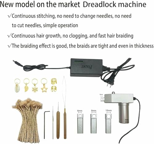 Máquina de mano para trenzar rastas a crochet de forma rápida y eléctrica 3