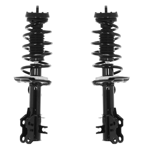 Image of Detroit Axle - 8pc Front Struts Kit for 2013-2016 Chevrolet Sonic [RS], 2 Struts with Coil Spring Assembly 2 Sway Bar End Links 4 Outer Inner Tie Rods 2014 2015 Replacement Suspension