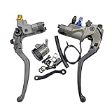 ブレ一キクラツチレバ一、 19rcsラジアルマウントブレーキクラッチポンプ鍛造アルミマスターシリンダーペッキクラッチYa-Mahaと互換性のあるNanjaと互換性 ..オートバイアクセサリー (Color : Cable clutch brake)