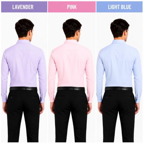 Image of Men's Solid Formal Shirt | Premium Cotton Rich Full Sleeves Shirt | Comfort Fit Office Wear Shirt with Single Chest Pocket | Stylish Casual & Formal Shirt for Men