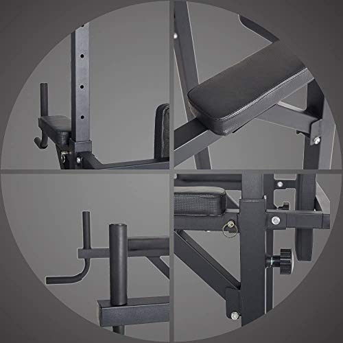 Dporticus Power Tower Workout Dip Station Multi-Function Home Gym Strength Training Fitness Equipment (Power Tower) #TOP7