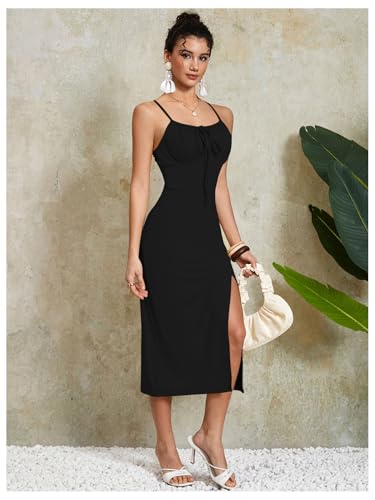 Image of Floerns Women's Boho Ditsy Floral Print Off Shoulder Short Sleeve Split Maxi A Line Dress