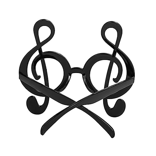OKUMEYR Concert Glass Music Notes Decor Rave Party Glasses Unique Funny Note Glasses for Adults Boys and Girls