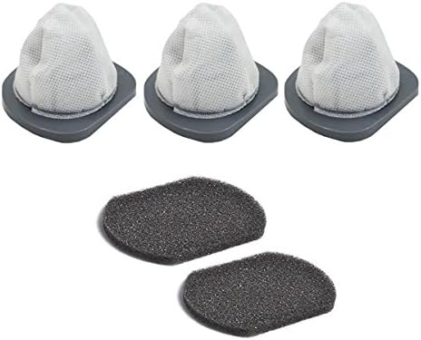 TVP Replacement for Bissell 38B1 3-in-1 Stick Vac 3pk Dirt Container Filter with 2pk Sponge Filter, Fits Models 38B1, 31B1X, 38B1J, 38B1P, 38B1Q, 38B1T, 38B1Z