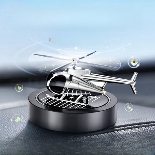 Car Diffuser Quiet & Stylish Helicopter Solar Dashboard Decor Aut...