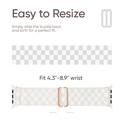 Image of 4 Pack Stretchy Solo Loop Compatible with Apple Watch Bands 38mm 40mm 41mm 42mm 44mm 45mm 46mm 49mm Women Men, Sport Nylon Elastic Straps Wristbands for iWatch Series 11 10 9 8 7 6 5 4 11 Ultra /SE 3 2