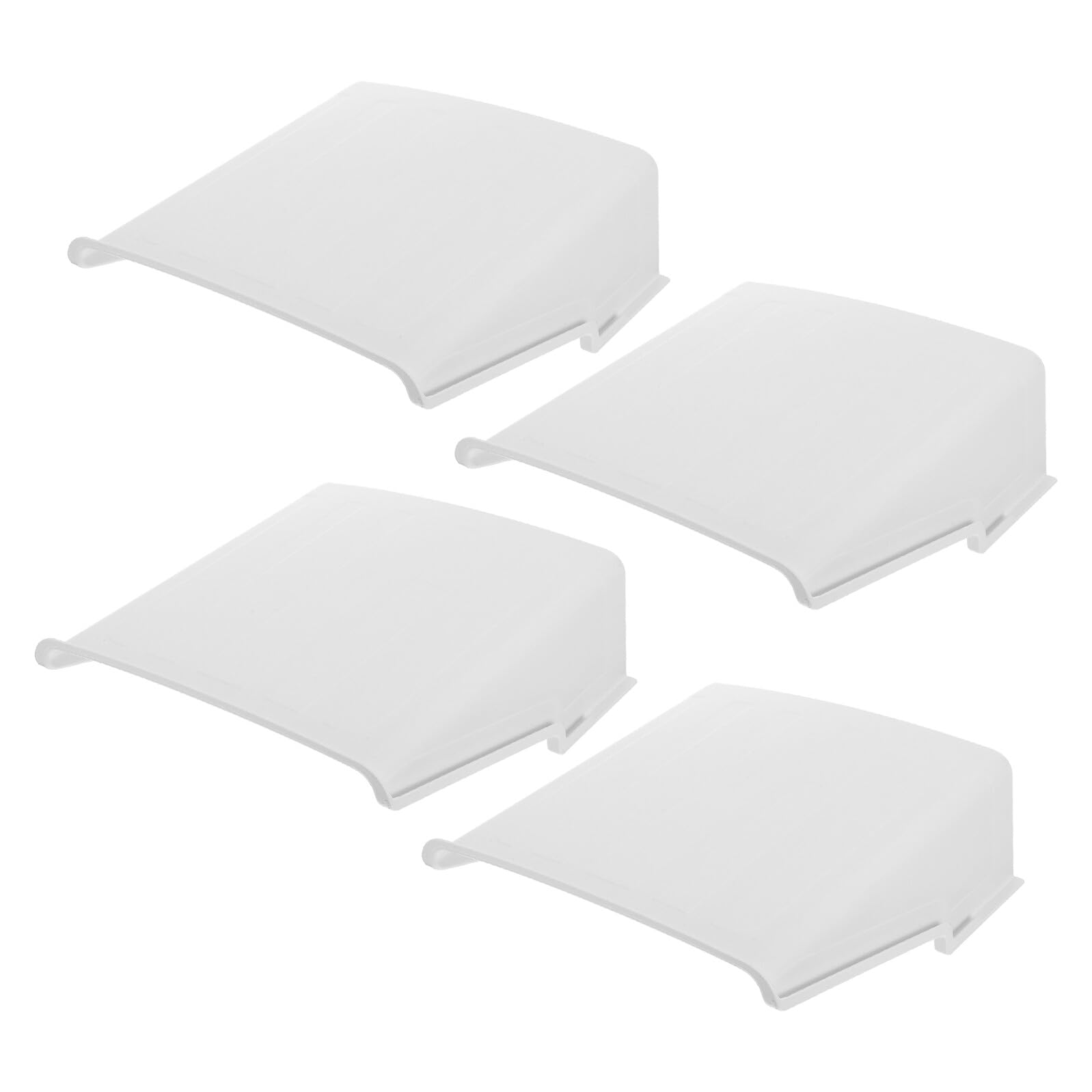 SECFOU Funda para Cámara de Seguridad Exterior 4 Unidades, Cubierta Protectora Resistente Intemperie, Parasol y Protector contra Lluvia y Polvo, Compatible CCTV al Aire Libre
