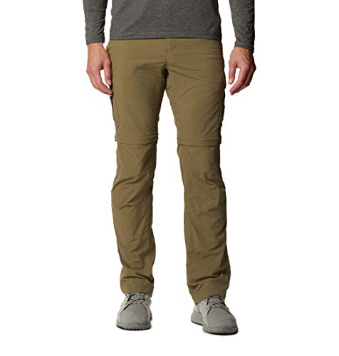 Columbia Silver Ridge II Pantalones de Senderismo Convertibles, Hombre, Verde (Stone Green), W32/L34