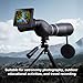 XUMIUZIY WiFi Electronic Eyepiece, 4.3 Inch HD Screen Telescope Camera with 1080P Real Time Imaging for Astronomy Photography, Compatible with 1.25 2 Inch Eyepiece Interface