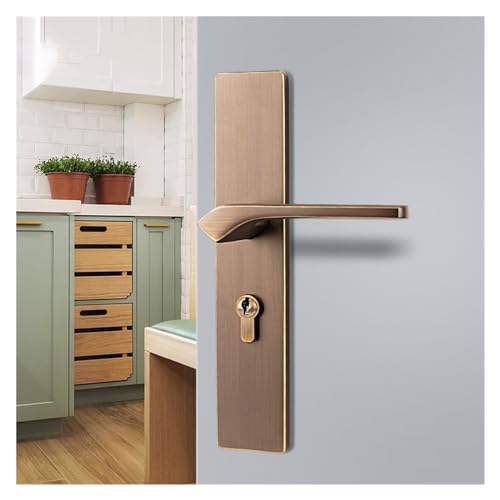 Serrure en cuivre pur pour porte intérieure chic et moderne