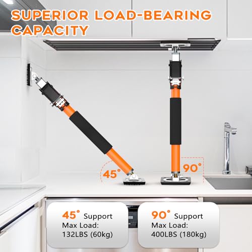 HOLOTHURIAN Cabinet Jack Support Pole, 15.8" - 23.6 inches Third Hand Tools Adjustable Support Pole, 3rd Hand Support System for Upper Cabinet Installation, 400 LB Capacity, 4-Pack by Holothurian - Image 3