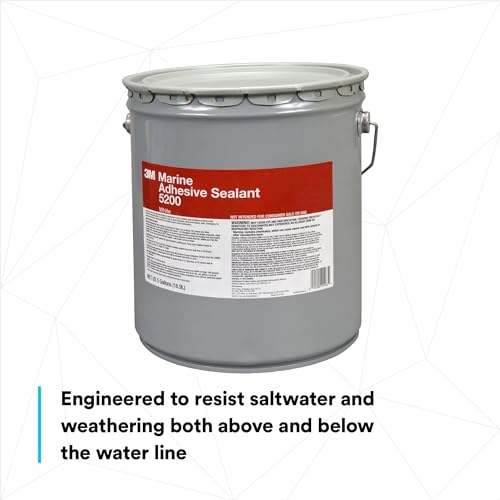 Image of 3M 5200 Polyurethane Adhesive /Sealant (White, 5 Gallon Pail)
