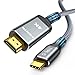 Hund und günstig Kaufen-Highwings USB C auf HDMI Kabel 4K 1.8M, USB C HDMI Kabel UHD Thunderbolt 3 Kompatibel für iPhone 16/15 Pro, für MacBook Pro/Air, für iPad Pro/Air, für Surface, für Galaxy usw