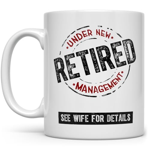 Taza de café Retired Under New Management 11 oz miniatura 1