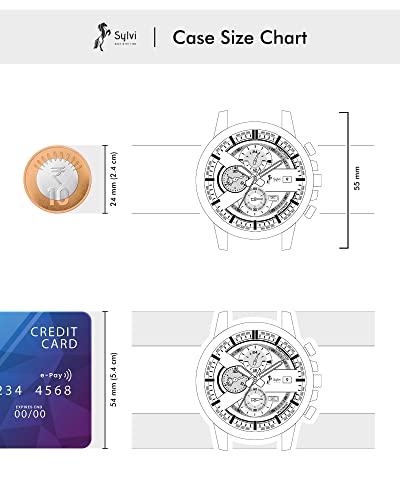 Sylvi Chronograph Blue Dial Watch for Men - Image 5