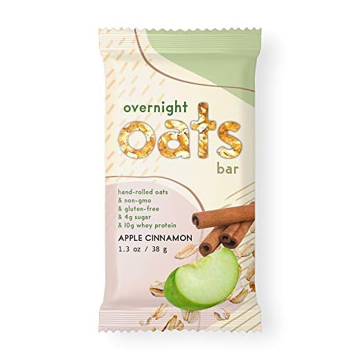 Overnight Oats Bar Apple Cinnamon, 11.7 Ounces, 9 Count(pack of 1)