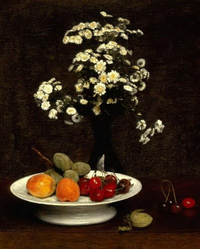Peinture à l'huile de fleurs Henri Fantin-Latour pour sublimer un bureau