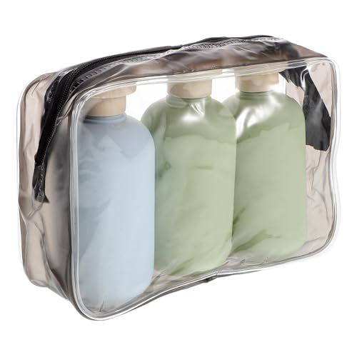 TEHAUX �l�ߑւ��\�ȗ��s�p�V�����v�[�{�g��3�Z�b�g 200ml�t�̗e�� �R���p�N�g�T�C�Y ���p�r�g���x���{�g�� ���e�ƃp�[�\�i���P�A�p