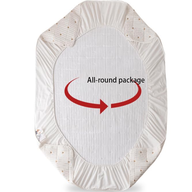 FCLDESHOP Transpirable,Protector De Colchón De Pañales Impermeable Acolchado De Algodón Puro, Adecuado para Colchones De 12"/30 Cm De Profundidad,Blanco,200 * 220cm+30cm