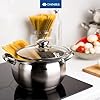 Daniks Classic 6.5 Quart Stainless Steel Stock Pot with Glass Lid, Tri-Ply Bottom for Even Heating, Induction Compatible, Dishwasher Safe #1