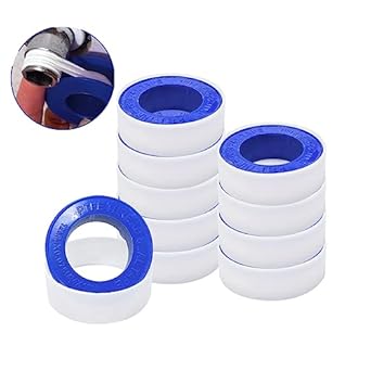 10 Rolls Teflon Tape,10m*12mm PTFE Pipe Sealant Tape,Thread Seal