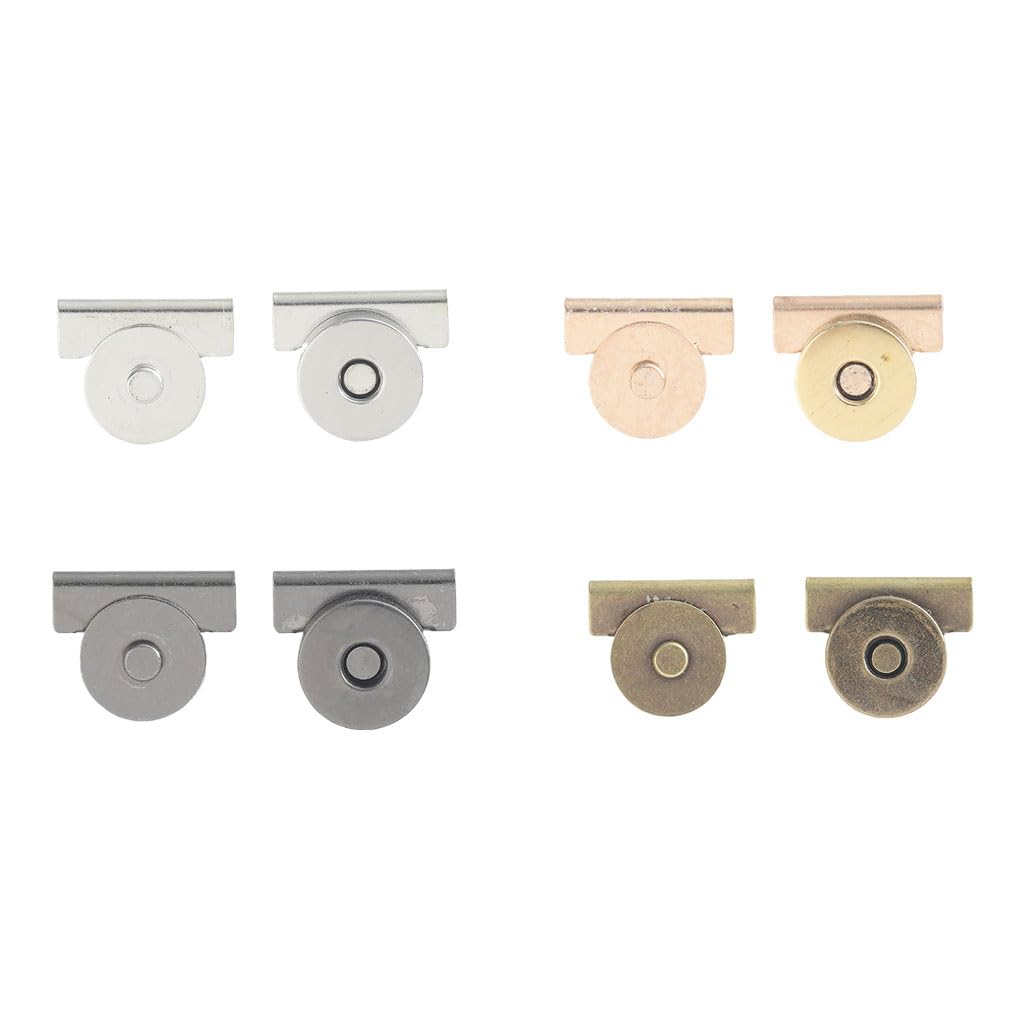 Juego de 10 botones para ropa, cierre magnético, resistente al desgaste, no requiere costura, clip magnético de metal, aleación, ahorro de tiempo, color dorado