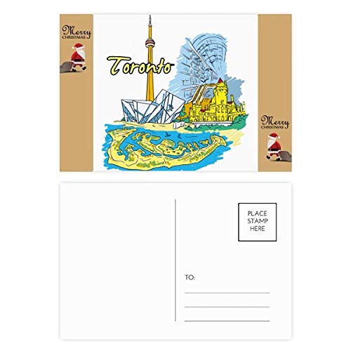 Cartes postales de remerciement lot de 20 photo paysage Toronto