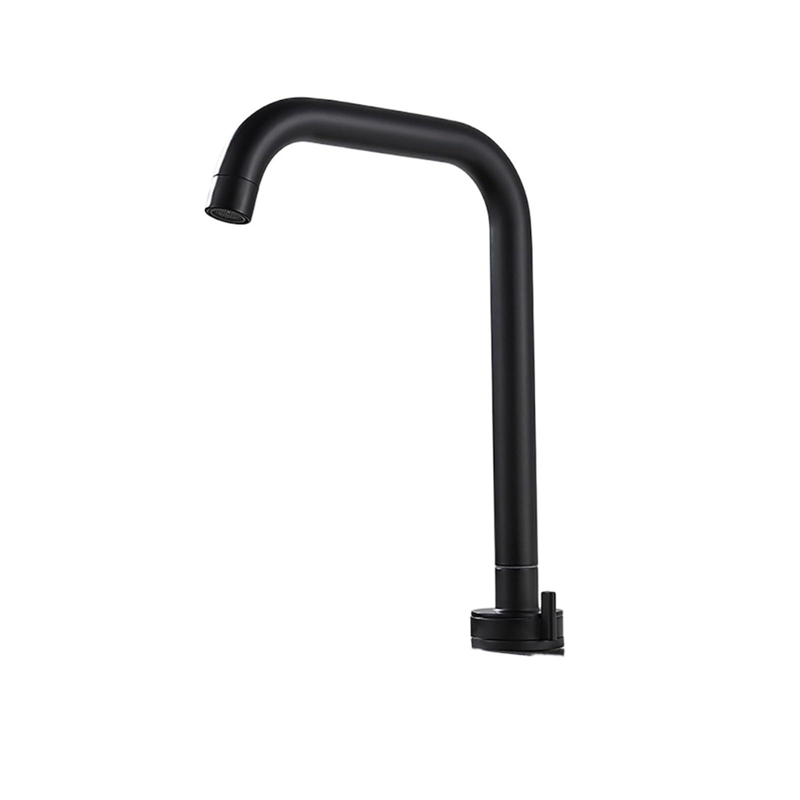 Robinet de cuisine en acier inoxydable noir mitigeur chaud et froid pour évier de maison