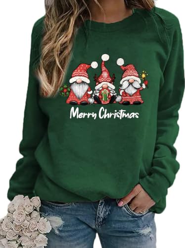 Image of Women's St Patrick's Day Shamrock Sweatshirt Irish Shirts Pullover Top Cute Long Sleeve Holiday Outfit & Gift