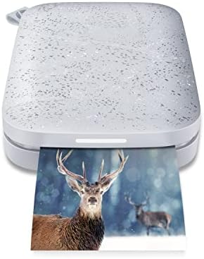 HP Sprocket Portable 2x3" Instant Color Photo Printer (Luna Pearl) Print Pictures on Zink Sticky-Backed Paper from your iOS & Android Device.