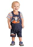Disney Baby Boys' 2 Piece Tigger Shortall Set, Orange, 12m