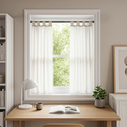 Image of MEXAU 2 Pack Black Spring Tension Curtain Rods 16-37 Inch Small Shower Rod
