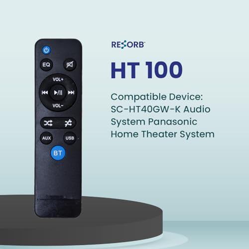 RESORB® HT 100 SC-HT40GW-K Audio Home Theater System Remote Control Compatible for Panasonic Home Theater Model : 87-309019-02R 2 41QC7zitBEL