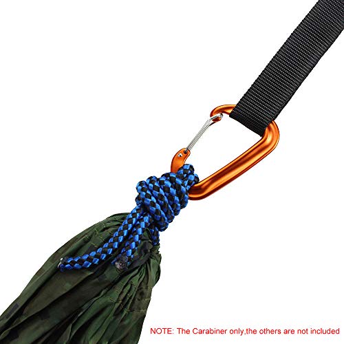Homesen 6 PCS mosquetão 12KN mosquetão resistente para redes de acampamento caminhada mochila