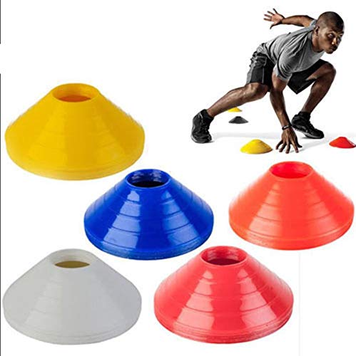 Goodjobb Cones de agilidade de futebol / futebol premium - Cone de disco de 10 pacotes e fácil de em