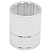 Urrea 5438 1/2-Inch Drive 12-Point 1-3/16-Inch Chrome Socket