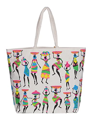 Image of SAINIK'S - ACCESS TO QUALITY Tote Bags for Women with Zip, College Bag for Girls, Tote Bag for Traveling & Daily Use | Gifts for Women -