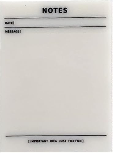 Miniatura 3 de Cuaderno de notas adhesivas transparente, 50 hojas de notas adhesivas transparentes de 4 x 3 pulgadas, impermeable, autoadhesivas, libro de