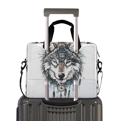 Bolsa maletín para laptop ALAZA Boho Wolf 13-15.6" miniatura 3