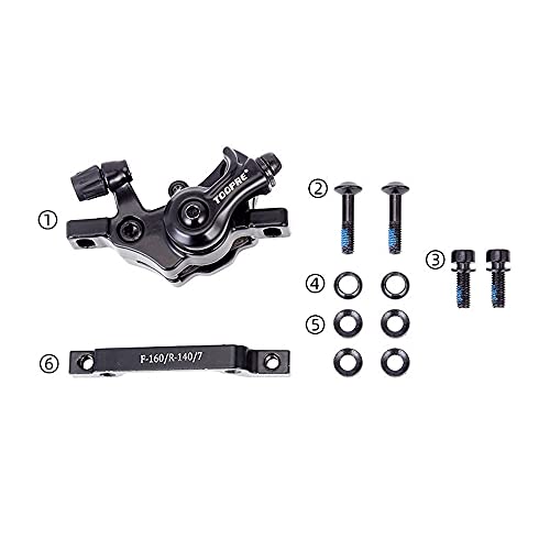 Mimoke Bicycle Brake Front/Rear Brake Aluminum Alloy Outdoor Brake Disc, Mountain Mechanical Caliper (Front & Rear) - Image 3
