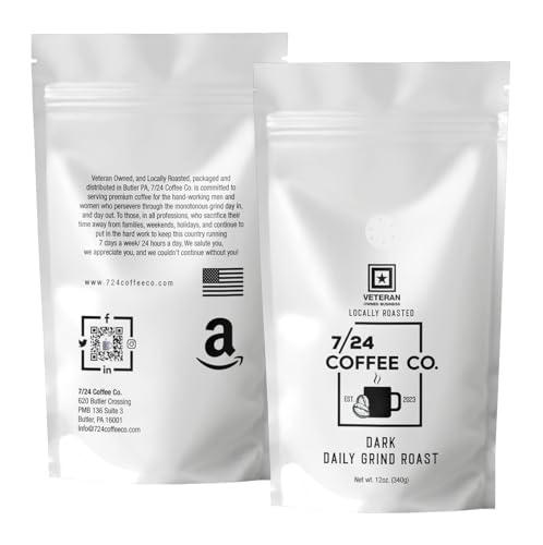 7/24 Coffee Co. Dark 12 oz. Daily Grind Roast (Beans) miniatura 1