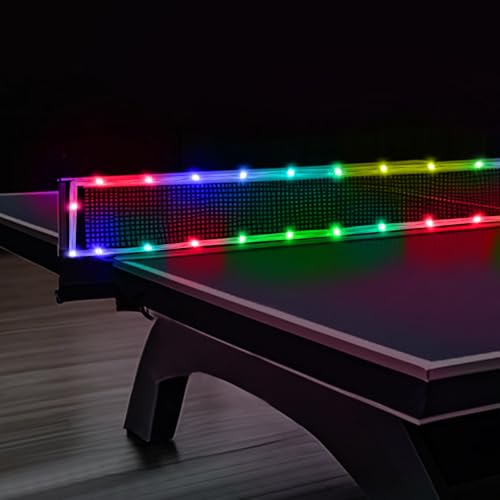 Ehaijia LED Ping Pong Table Net Light 13 Ft Light Net for Ping Pong Table 16 Color Change Durable & Waterproof & Easy to Install Super Bright to Display at Night (Net not Included)