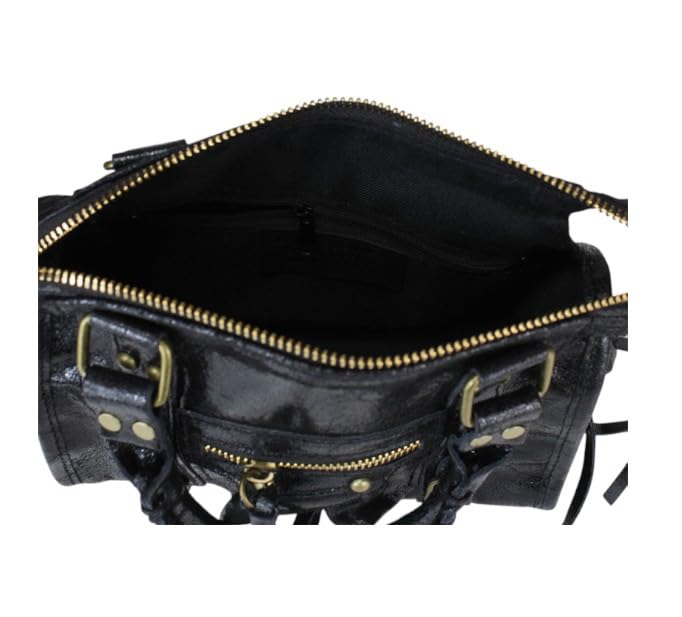 Sac en cuir véritable pailleté BARCELLONA du bureau aux sorties chics citadines