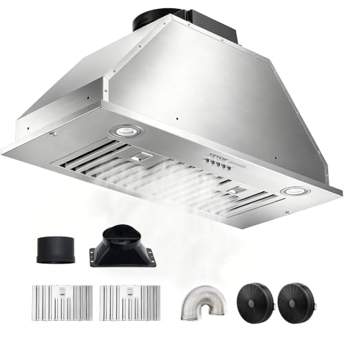 VEVOR Insert Range Hood, 800CFM 3-Speed, 30 Inch Stainless Steel Built-in...