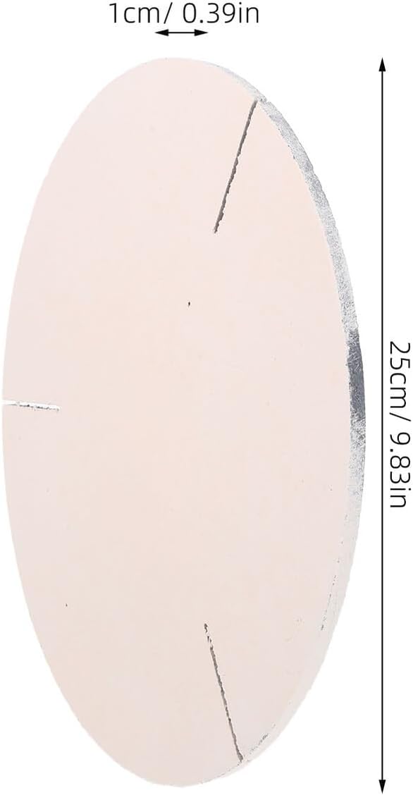 Artibetter Pottery Kiln Refractory Support Pad 25cm Round Ceramic Glazing Mat 1cm Thick Kiln Firing Mat for Clay Sculpting and Ceramic Firing Accessories