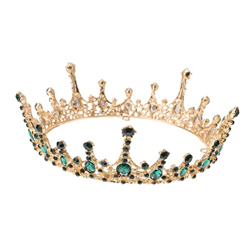 PATKAW 1 Pc nupcial bisuteria mujer bijuteria mujer accesorios fiesta accesorio fiesta coronas para novias tiaras diadema nupcial tocado de diadema de aleación Green