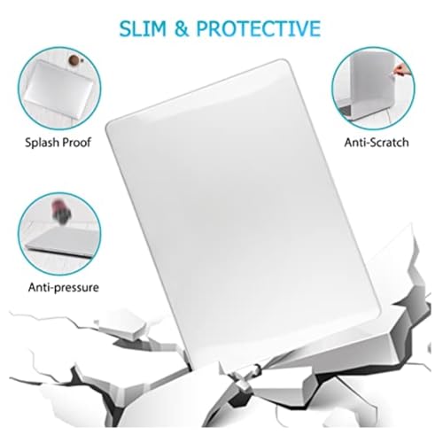 Image of TechTrendz Crystal Clear Protective Hard Shell Case Compatible with MacBook Pro 16 inch Case 2025 2024 2023-2021 M4 M3 M2 M1 A3403 A3186 A2991 A2780 A2485 Pro Max Case Cover(with Keyguard,Dustplugs)