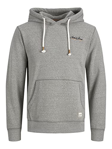 Jack & Jones Jortons Sweat Hood Noos Sudadera con Capucha, Color Gris Claro, L para Hombre