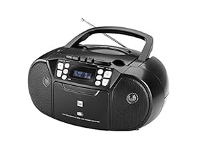 Dual 75961 DAB+ Kassettenradio mit CD Schwarz